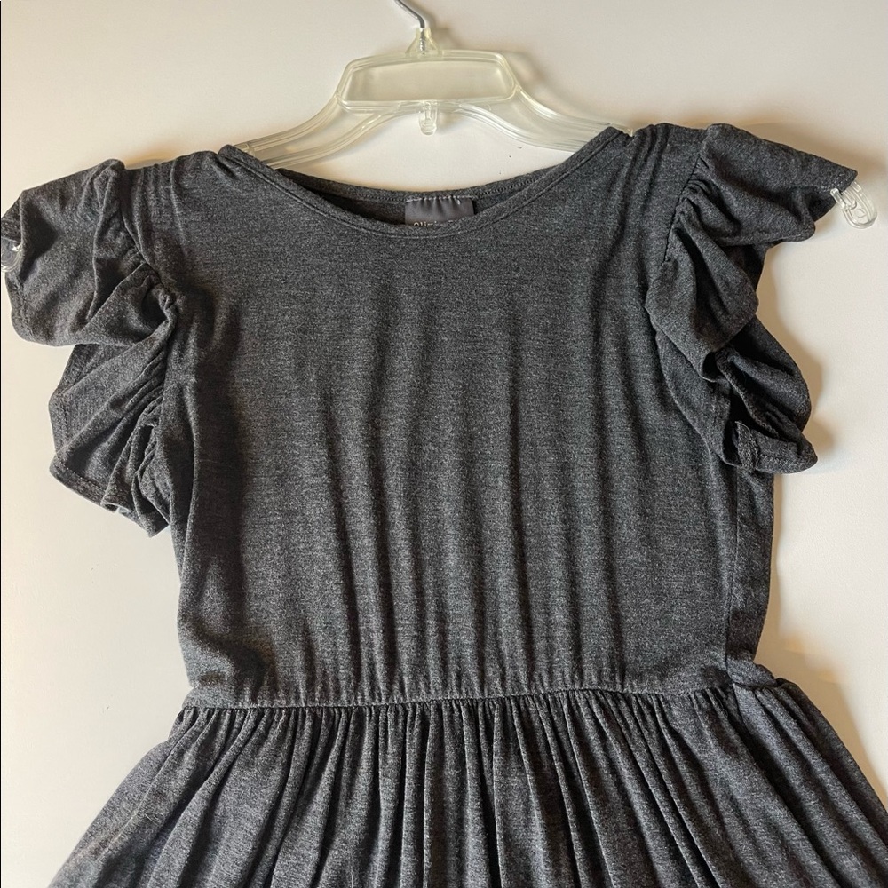 Dark gray short summer dress